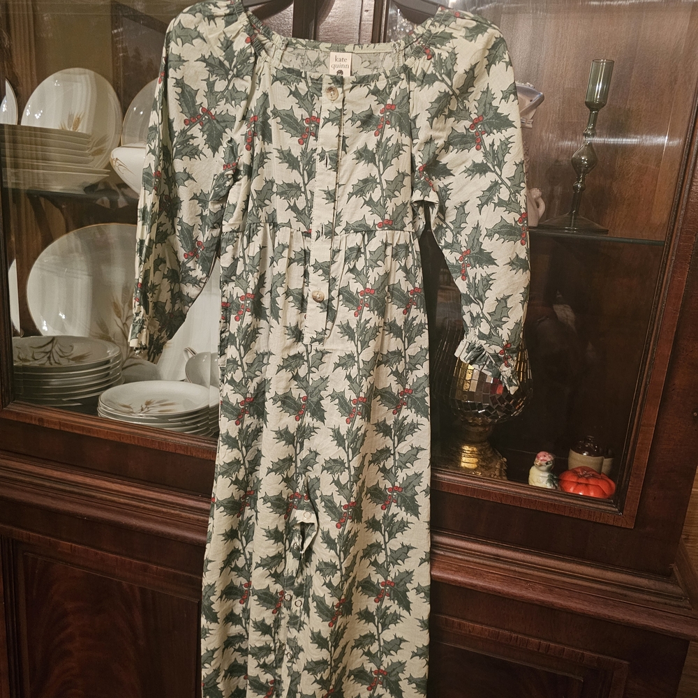 Kate Quinn Holly Print Button-Down Dress